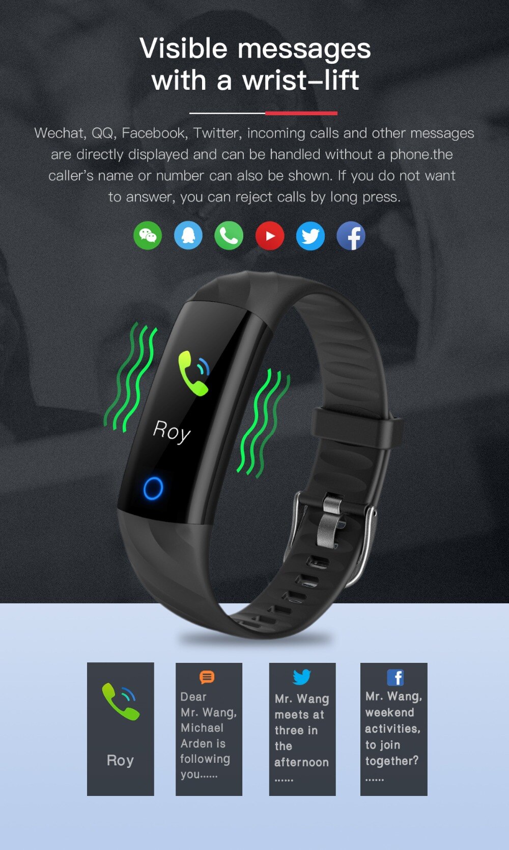 Bluetooth Health Monitoring Smart Bracelet