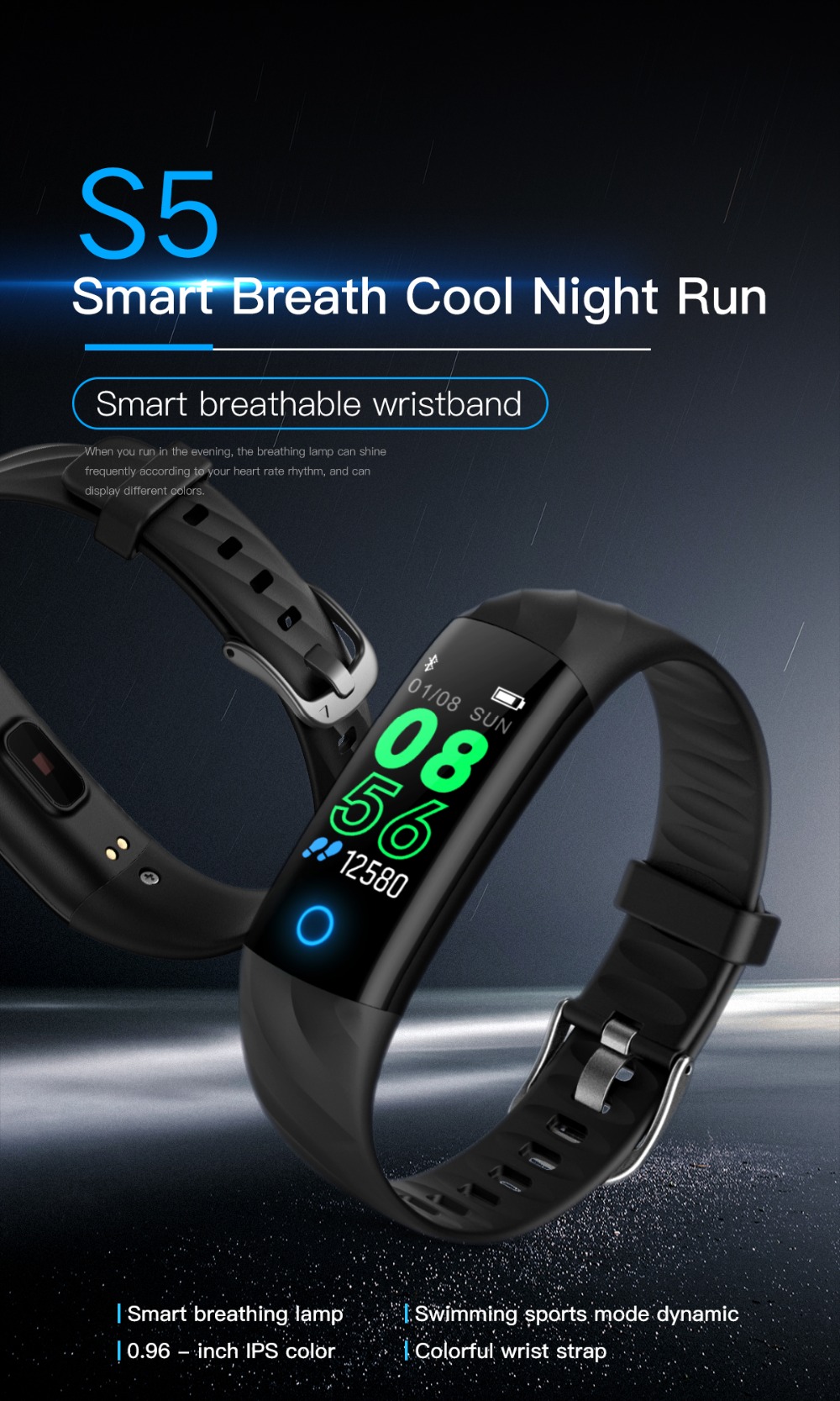 Bluetooth Health Monitoring Smart Bracelet