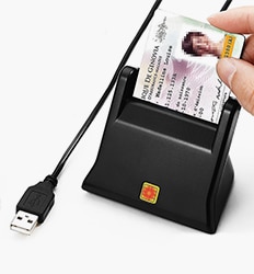 Rocketek USB 2.0 Smart Card Reader CAC ID,Bank card,sim card cloner connector cardreader adapter pc computer laptop accessories