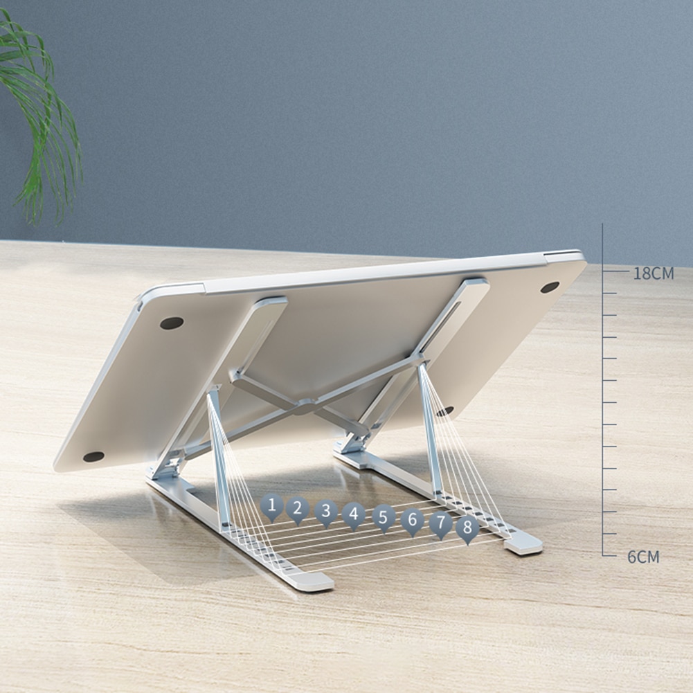 Laptop Stand Portable Heights Adjustable Aluminum AlloyDesktop Ventilated Cooling Holder Folding Ultra for MacBook