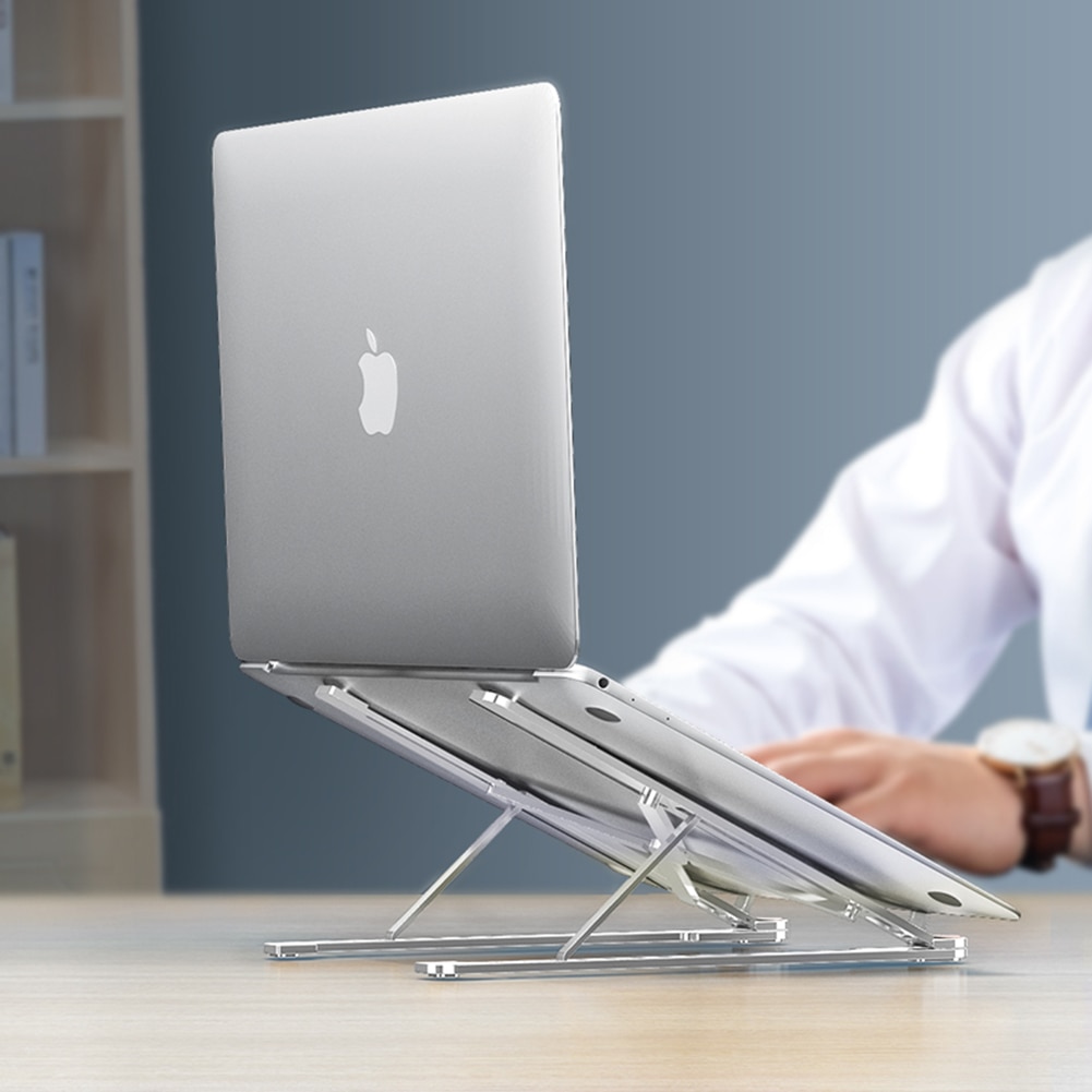 Laptop Stand Portable Heights Adjustable Aluminum AlloyDesktop Ventilated Cooling Holder Folding Ultra for MacBook