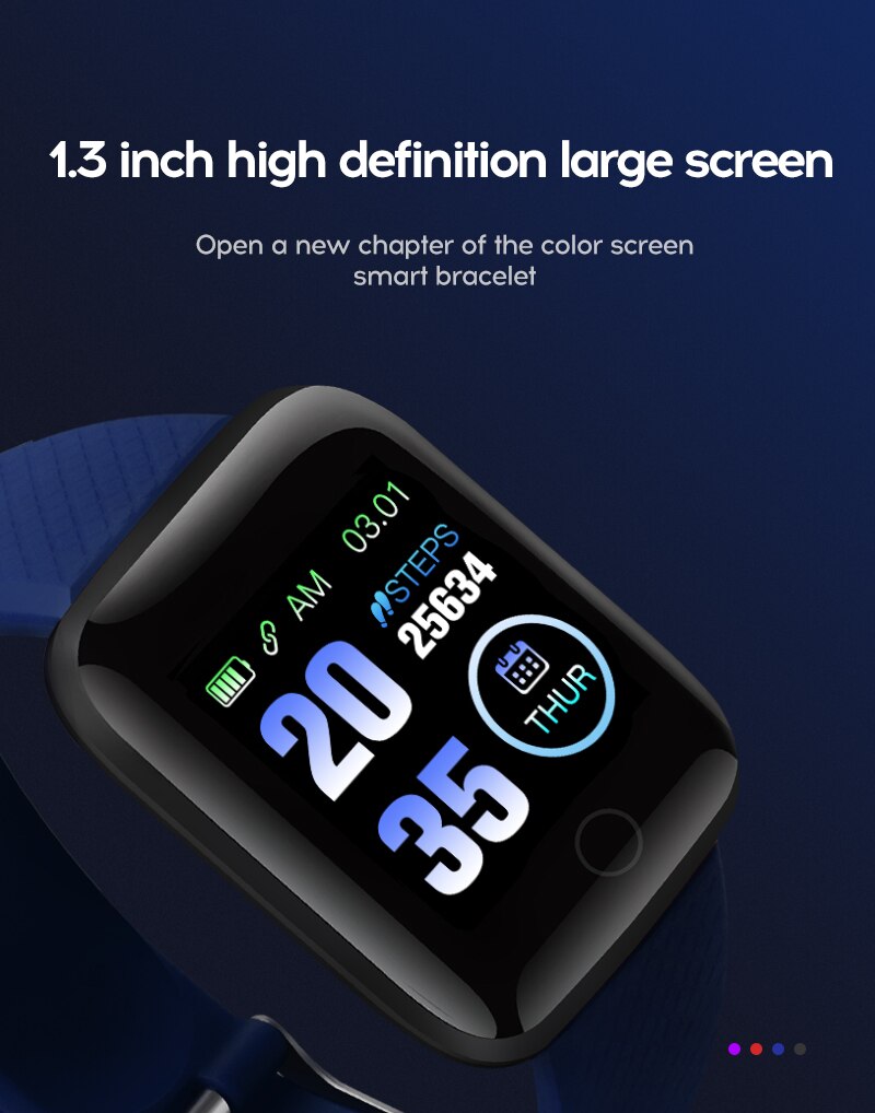 D13 Smart Watches 116 Plus Heart Rate Watch Smart Wristband Sports Watches Smart Band Waterproof Smartwatch Android