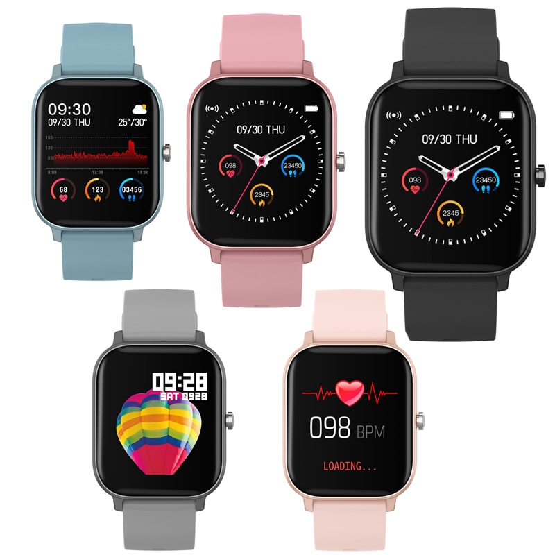 P8 Smart Watch Men Women IP67 Waterproof Fitness Tracker Sport Heart Rate Monitor Full Touch Smartwatch for Amazfit Gts Xiaomi