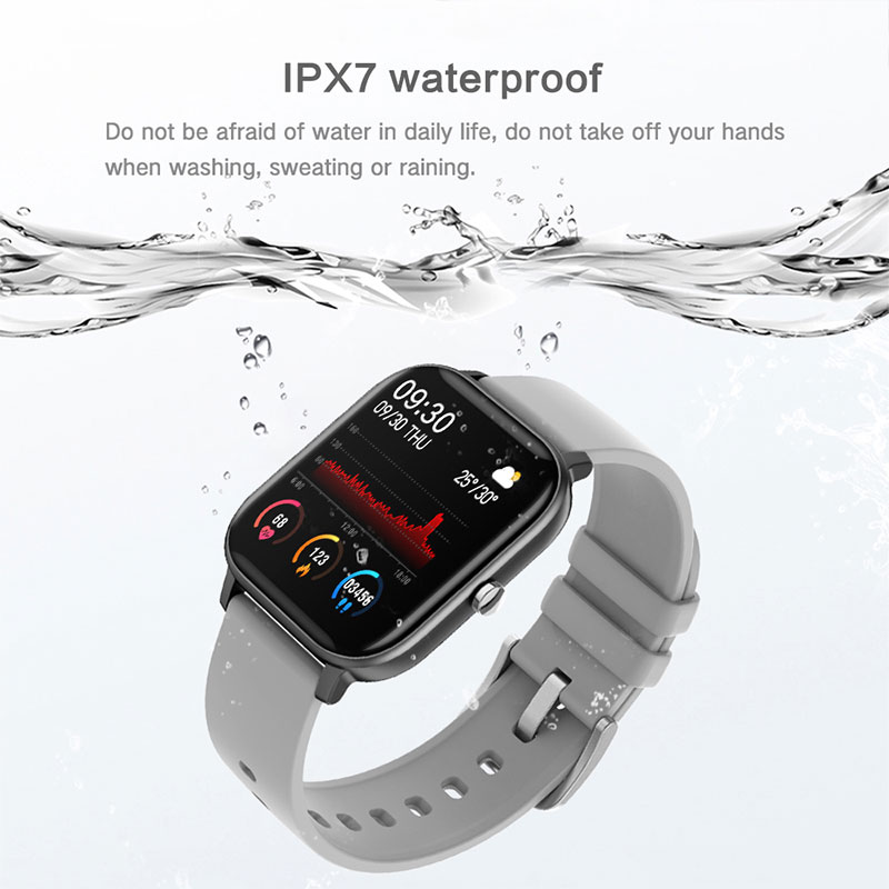 P8 Smart Watch Men Women IP67 Waterproof Fitness Tracker Sport Heart Rate Monitor Full Touch Smartwatch for Amazfit Gts Xiaomi