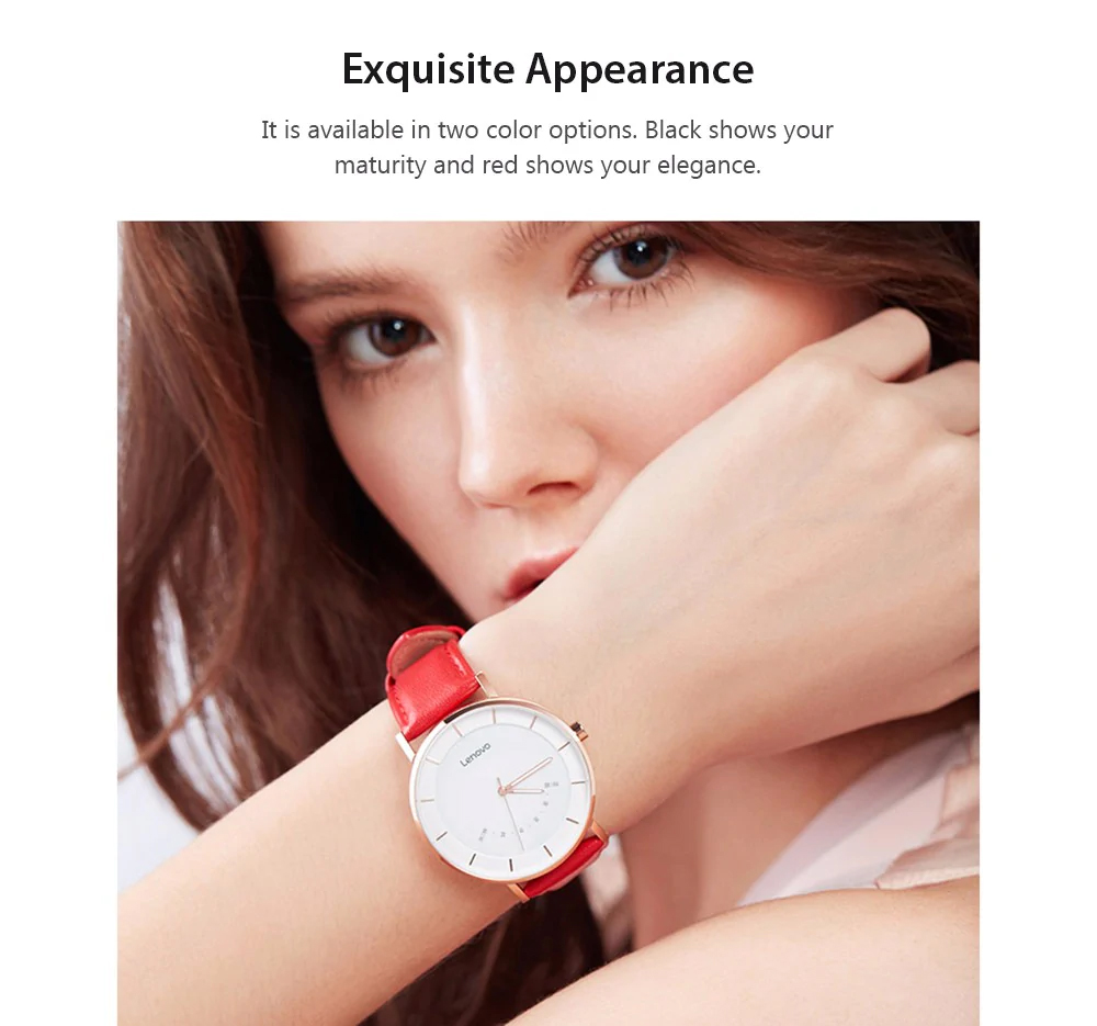 Lenovo Smart Watch Fashion Quartz Watches Watch S Intelligent Reminder 50M Waterproof Long Battery Life Sports Smartwatch