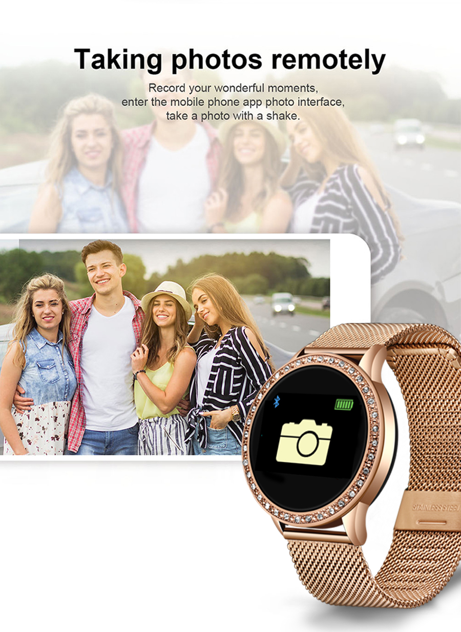 LIGE Ladies Smart Watch Women Blood Pressure Heart Rate Monitor Fitness tracker Sport Smart Band Alarm clock reminder Smartwatch