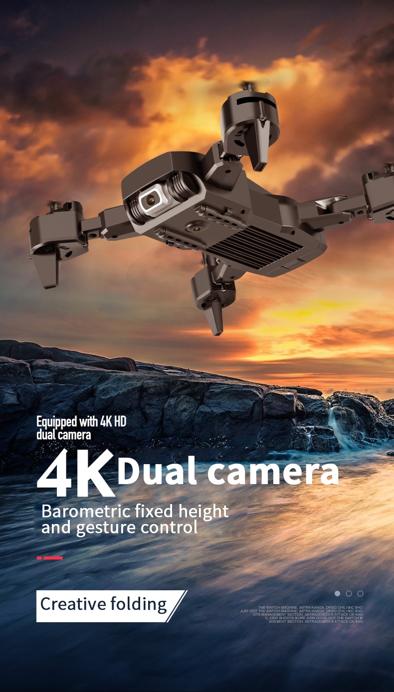 SHAREFUNBAY Drone 4k HD Wide Angle Camera 1080P WiFi fpv Drone Dual Camera Quadcopter Height Keep Drone Camera