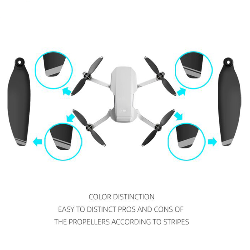 8PCS Quick Release Propeller Blades Foldable Low Noise Propellers For DJI Mavic Mini RC Drone Accessories